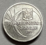 500 Lei 1999 Romania, Eclipsa de Soare, UNC, Aluminiu