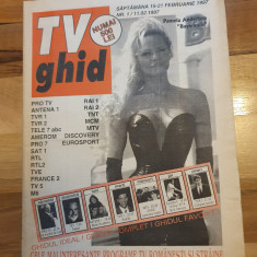 revista TV ghid anul 1,nr. 1-15-21 februarie 1997-prima aparitie pamela anderson