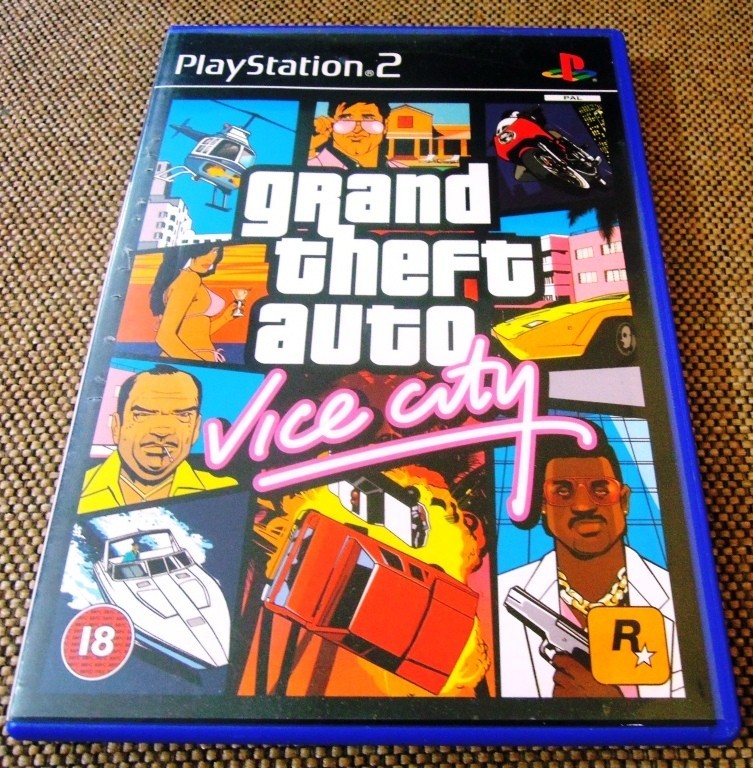 GRAND THEFT AUTO Vice City Manual Map Rockstar GTA PS2 Sony PlayStation