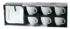 Set cafea/ceai 12 piese, ceasca+suport, 220ml Fala foto