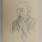 Mihu Vulcanescu &quot;Portret de barbat&quot; desen
