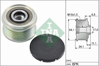 INA 535 0179 10 Sistem roata libera, generator foto