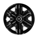 Set 4 capace roti hubcaps fast black R16 Compatibil Cu Mini Cooper, Autohelix MSA