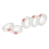 Set Benzi Adezive, 5 Bucăți, Transparent, Dimensiuni 33m x 12mm, Oem