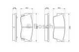 Set placute frana,frana disc SUZUKI VITARA Cabrio (ET, TA) (1988 - 2002) BOSCH 0 986 461 750