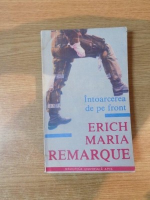 INTOARCEREA DE PE FRONT de ERICH MARIA REMARQUE foto