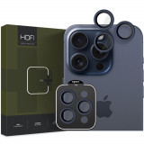 Folie de protectie camera Hofi Camring Pro+ pentru Apple iPhone 15 Pro/15 Pro Max Albastru inchis