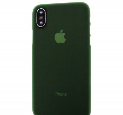 Husa Telefon PC Case, iPhone Xs, Dark Green foto