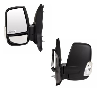 Oglinda usa exterioara FORD TRANSIT/TOURNEO, 10.2019-, stanga, View Max, reglare electrica; texturat; cu incalzire; versiune scurta; sticla convexa; foto