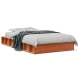 Gossi pat de zi fara saltea, maro ceruit, 90x200 cm, lemn masiv pin