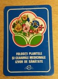 C9 12 - 1975 - Calendare de buzunar - reclama plante medicinale