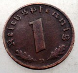 2.440 GERMANIA 1 REICHSPFENNIG 1937 D, Europa, Bronz