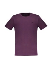 Tricou barbati, cu mini logo, Regular fit, Mov, S foto