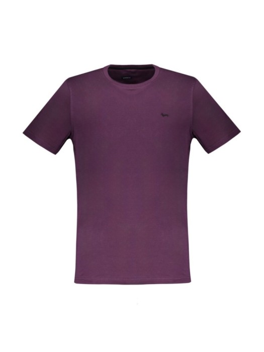 Tricou barbati, cu mini logo, Regular fit, Mov, S