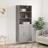 VidaXL Dulap &icirc;nalt, gri sonoma, 69,5x34x180 cm, lemn compozit 3189947