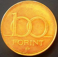 Moneda 100 FORINTI - UNGARIA, anul 1995 *cod 4182 foto