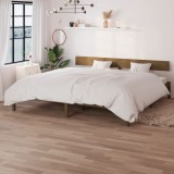 Cumpara ieftin Cadru de pat, maro miere, 200x200 cm, lemn masiv de pin