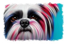 Sticker decorativ Caine, Multicolor, 85 cm, 11774ST foto