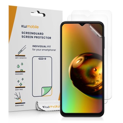 Set 3 folii de protectie Kwmobile pentru Samsung Galaxy A13, Fata, Polimer, 57868.1 foto