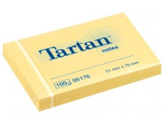 Notes adeziv Tartan 51 x 76 mm,12 buc set