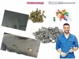 Kit Reparatie Plafon Auto Universal Gri 60 Piese - Fixare Usoara, Aspect Estetic