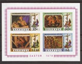 BARBUDA 1978 PICTURA MICHELANGELO ( bloc nedantelat) MNH