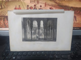 Gravură &icirc;n oțel, Grenade, Granada, Grenade, Deeble, Paris 1853, 035