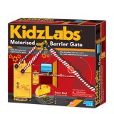 Kit constructie bariera motorizata, Motorised Barrier Gate, KidzLabs, 4M