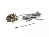 Set 36 spite si nipluri 121 mm pentru jante de 16 inch, grosime 3.2 mm