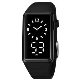 SKMEI 1972 Ceas Digital Casual , Rectangular, Curea Silicon, Afisaj LED, Calendar, Rezistent la Apa 3ATM