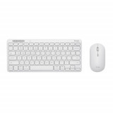 TRUST LYRA Wireless and rechargeable Keyboard &amp; Mouse WHITE US