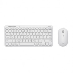 TRUST LYRA Wireless and rechargeable Keyboard & Mouse WHITE US