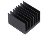 Radiator extrudat cu aripioare BGA negru 30x30mm