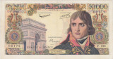 FRANTA 10000 FRANCS FRANCI BONAPARTE 7-11-1957 VF