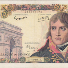 FRANTA 10000 FRANCS FRANCI BONAPARTE 7-11-1957 VF