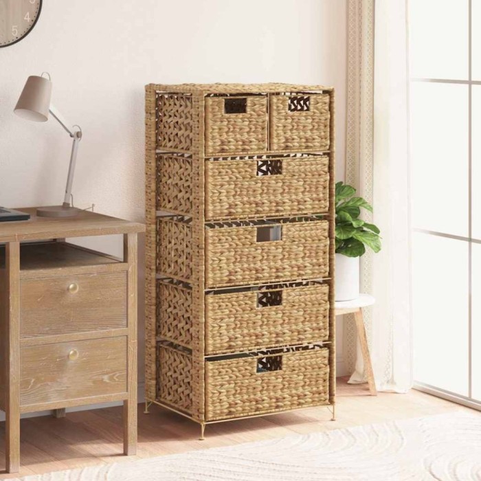 vidaXL Unitate de depozitare cu 6 coșuri, 47x37x100 cm zambilă de apă 245493