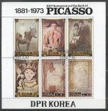 Korea 1982 Paintings, Picasso, perf. sheet, used T.247, Stampilat
