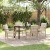 VidaXL Set de masă pentru grădină cu pernă 5 pcs Bej Rattan poli 3380227
