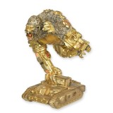 Gorila pe tanc-statueta Steampunk din rasini SP-41, Abstract