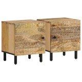 Cumpara ieftin Noptiere, 2 buc., 40x33x46 cm, lemn masiv de acacia