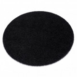 Covor SOFFI cerc shaggy 5cm negru, cerc 120 cm