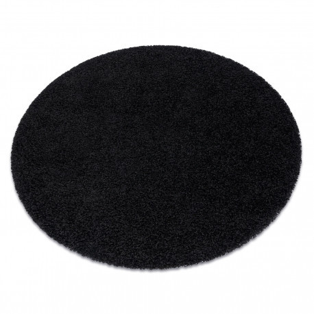 Covor SOFFI cerc shaggy 5cm negru, cerc 160 cm