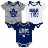 Toronto Maple Leafs body de bebeluși 3-pack Game Time S/S Creeper Set - Newborn - Kojenec 6-9 měs&iacute;ců