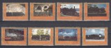 A12 S7 8 - Timbre foarte vechi - Umm all Qiwain - locomotive - 1972