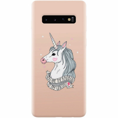 Husa silicon pentru Samsung Galaxy S10, Cute Rose Gold foto