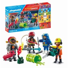 Playmobil-CREEAZA PROPRIA FIGURINA ECHIPA DE POMPIERI