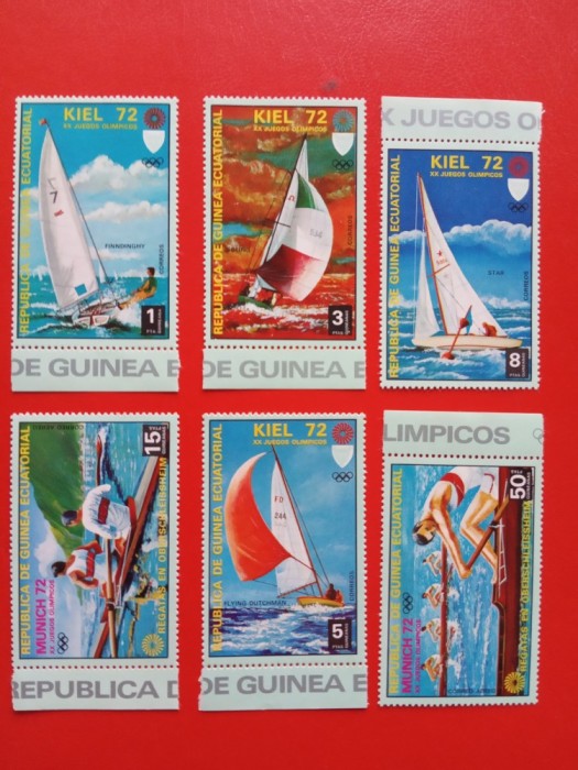GUINEA ECUATORIALĂ, KIEL - 6 VALORI MNH