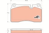 Set placute frana fata TRW GDB1743