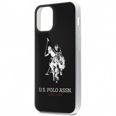 Husa TPU U.S. Polo Shiny Big Logo pentru Apple iPhone 12 / Apple iPhone 12 Pro, Neagra USHCP12MTPUHRBK