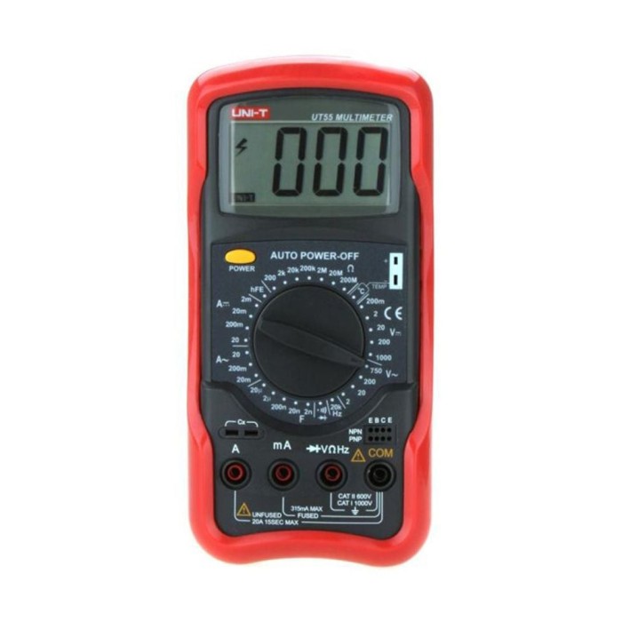 multimetru digital, UNI-T, UT55, 200mV-1kV, 2mA-20A